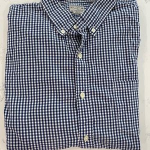 Blue gingham men’s button down